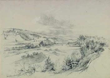 Ovingham e il castello di Prudhoe, 1837